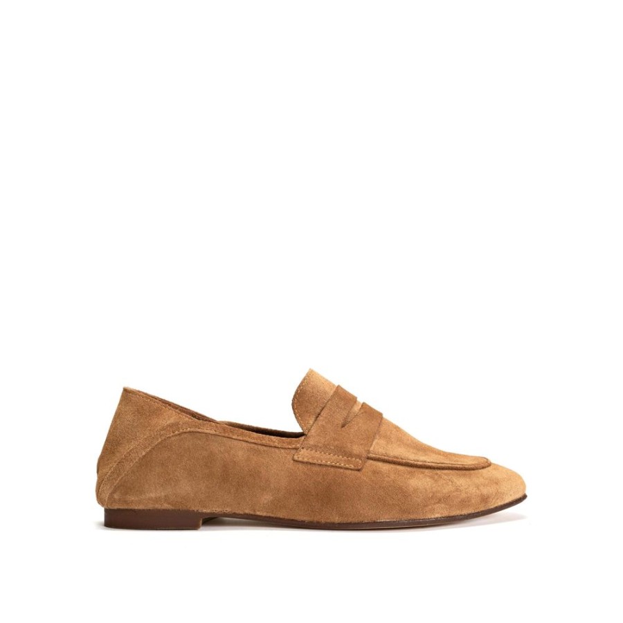 Fodtoj anonymous | Anonymous Lindsay Loafers Calf Suede Bamboo Brown