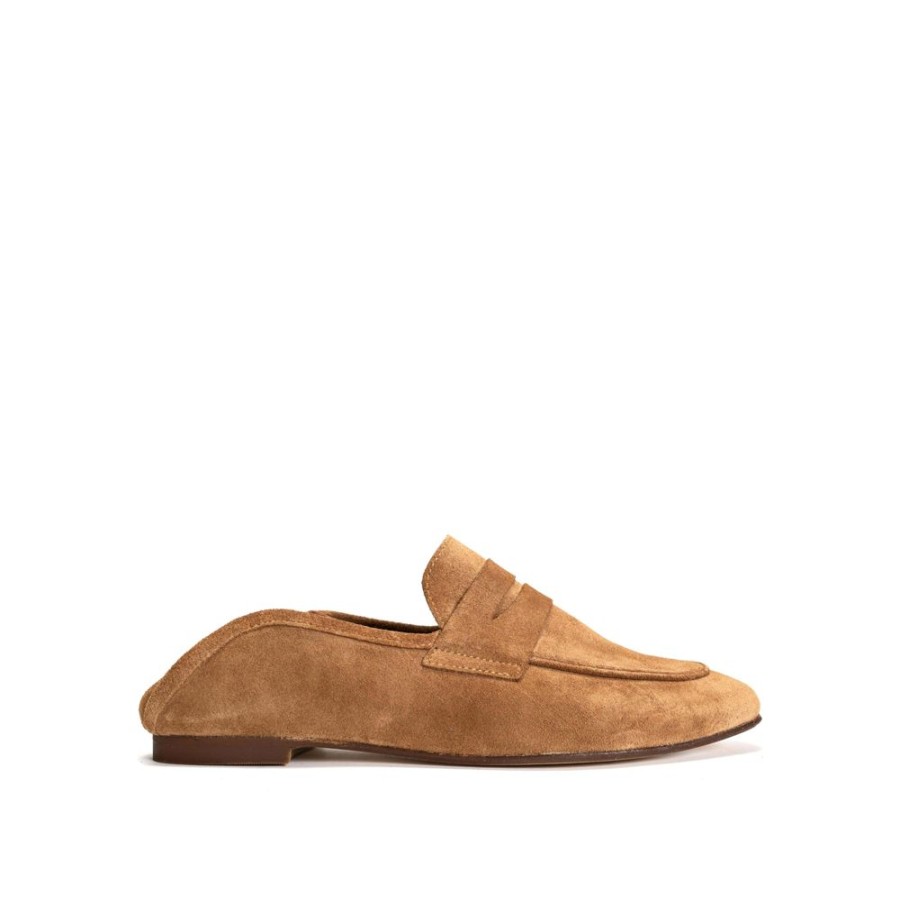 Fodtoj anonymous | Anonymous Lindsay Loafers Calf Suede Bamboo Brown