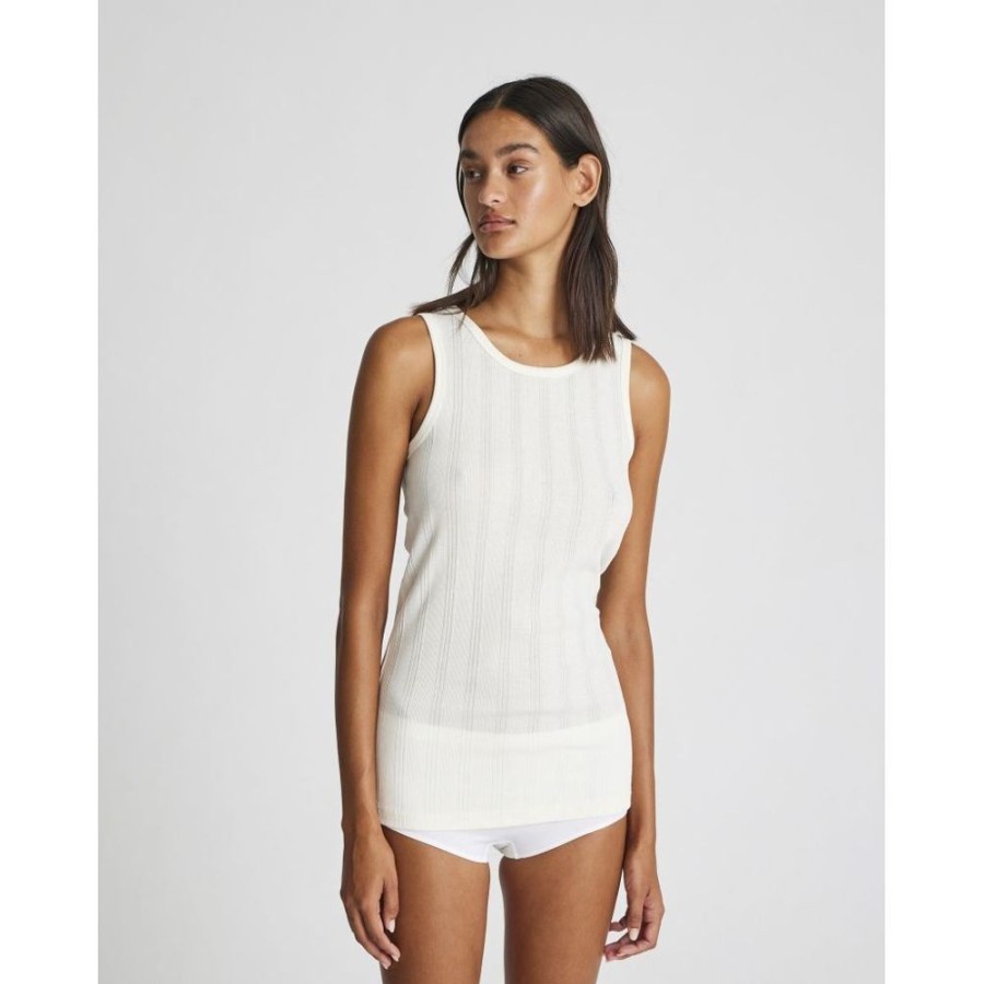 Toj GAI+LISVA | Gai+Lisva Alberte Cotton Top Off White