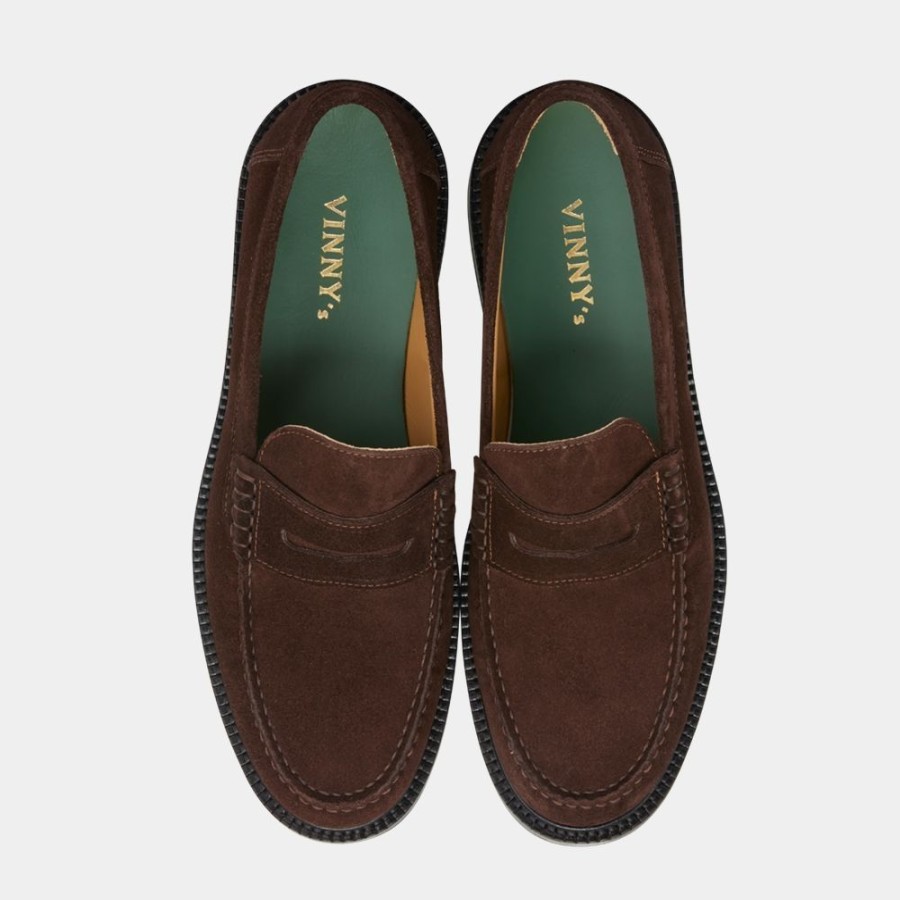 Fodtoj VINNY'S | Vinny'S Yardee Mocassin Loafer Chocolate Brown