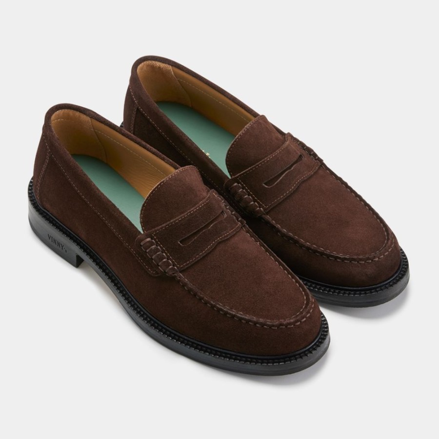 Fodtoj VINNY'S | Vinny'S Yardee Mocassin Loafer Chocolate Brown