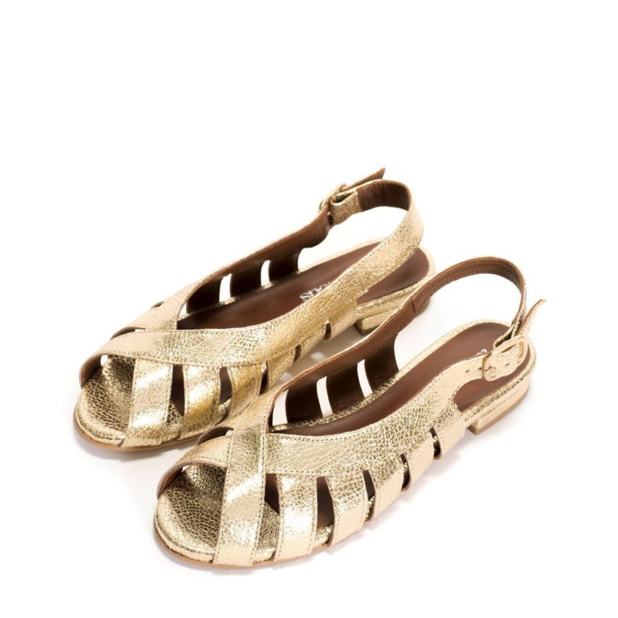 Fodtoj anonymous | Anonymous Sophie 20 Crackle Metallic Goat Gold