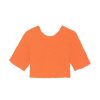 Toj GANNI | Ganni F7708 Smock Top Vibrant Orange