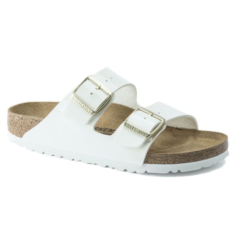 Fodtoj BIRKENSTOCK | Birkenstock Arizona Bs Narrow Patent White