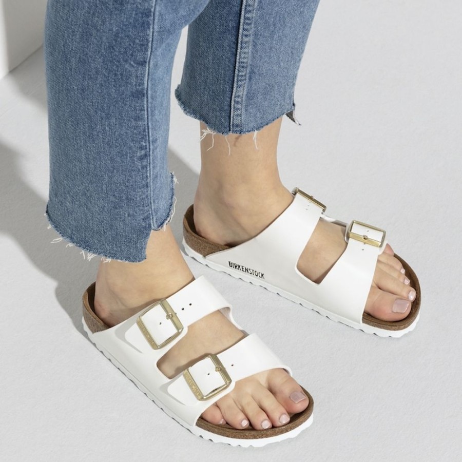 Fodtoj BIRKENSTOCK | Birkenstock Arizona Bs Narrow Patent White