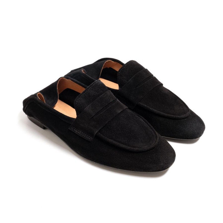 Fodtoj anonymous | Anonymous Lindsay Loafers Calf Suede Black