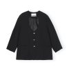 Toj GANNI | Ganni F7755 Oversize Blazer Black