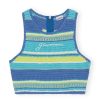 Toj GANNI | Ganni A4709 Top Blue Curacao