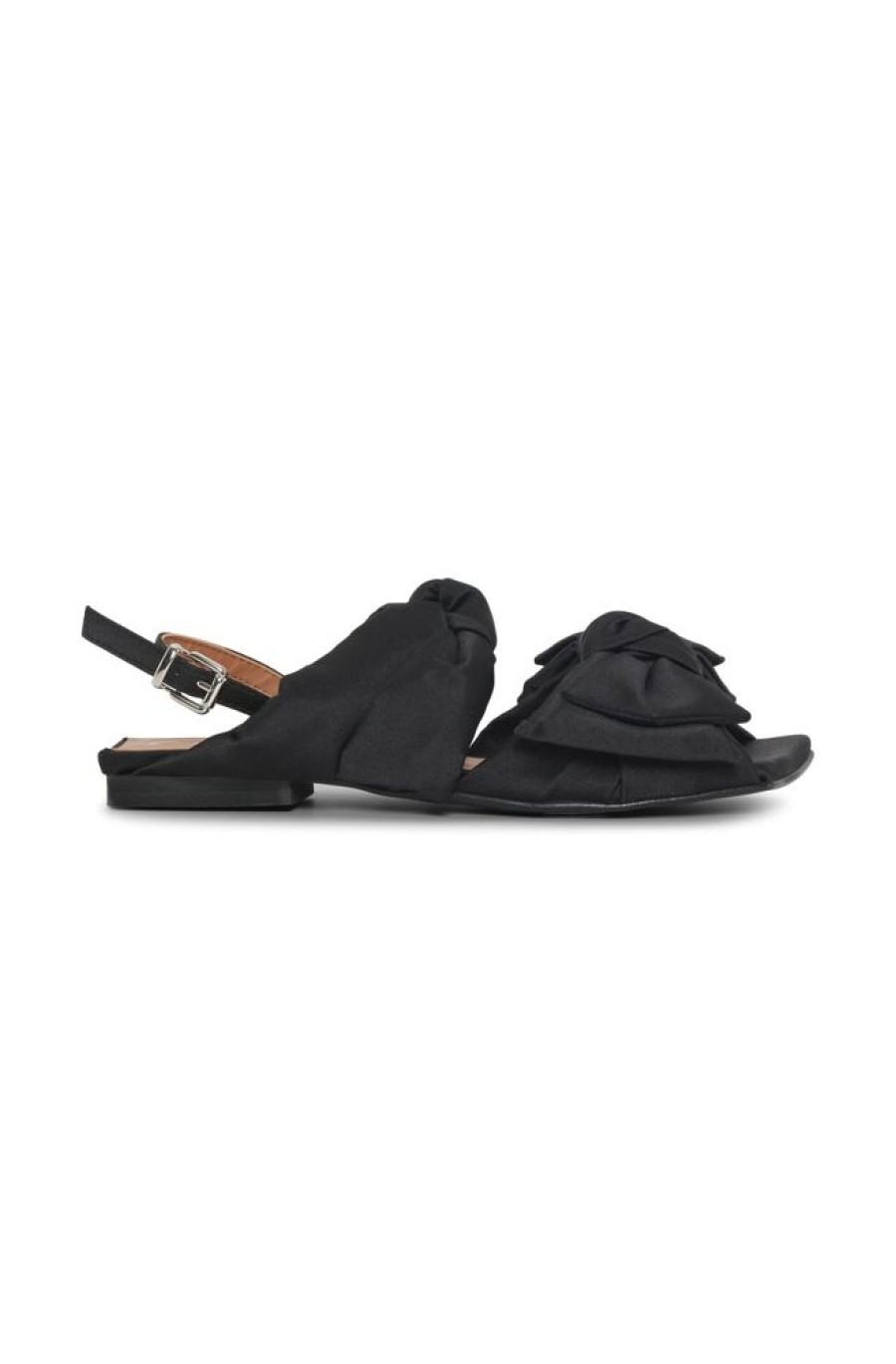 Fodtoj GANNI | Ganni Soft Bow Kitten Sandaler Black