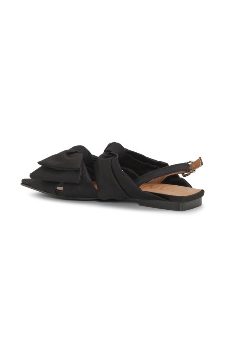 Fodtoj GANNI | Ganni Soft Bow Kitten Sandaler Black