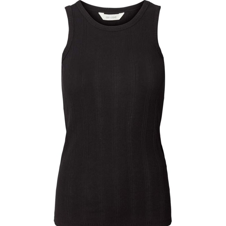 Toj GAI+LISVA | Gai+Lisva Alberte Cotton Top Black