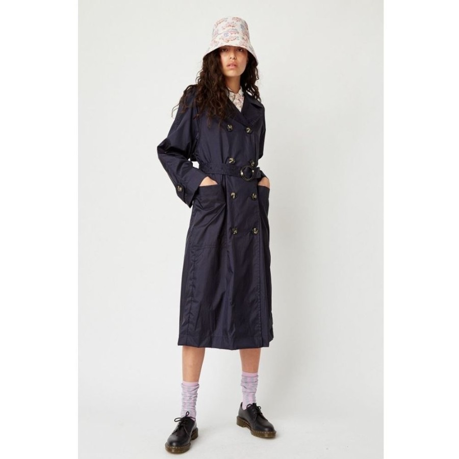 Toj Wood Wood | Wood Wood Karin Trench Coat Navy