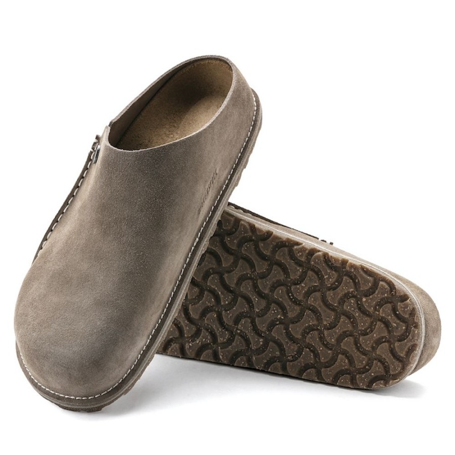 Fodtoj BIRKENSTOCK | Birkenstock Zermatt Premium Suede Narrow Gray Taupe