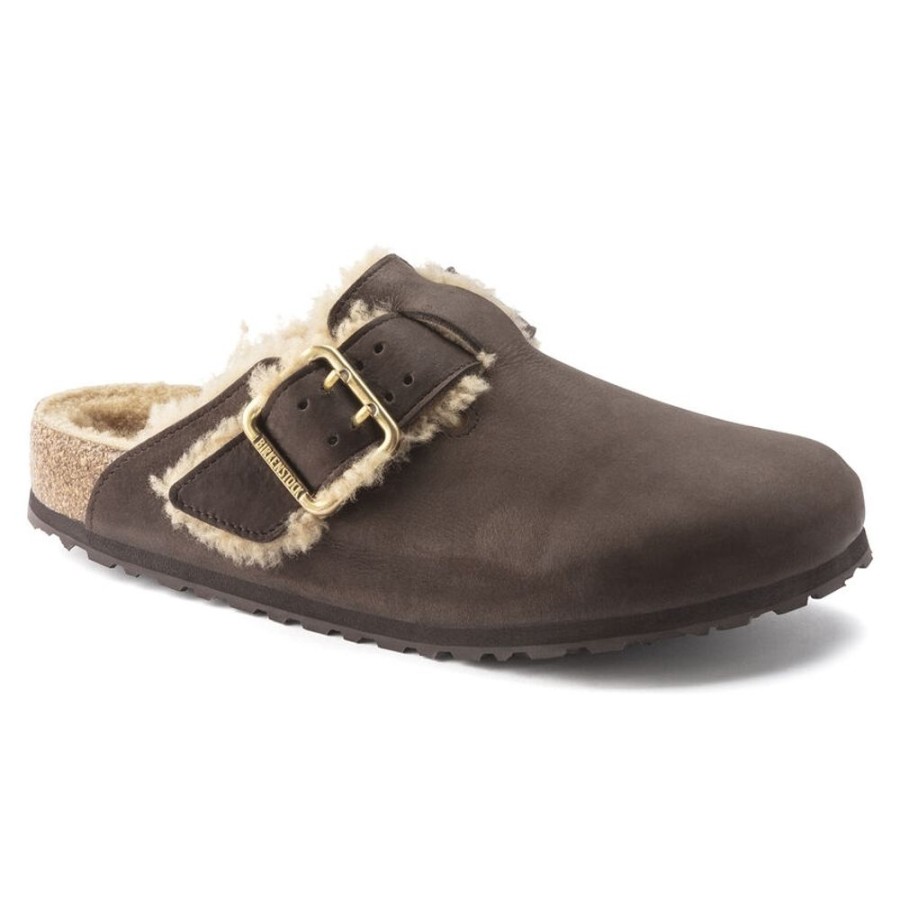 Fodtoj BIRKENSTOCK | Birkenstock Boston Bold Shearling Espresso