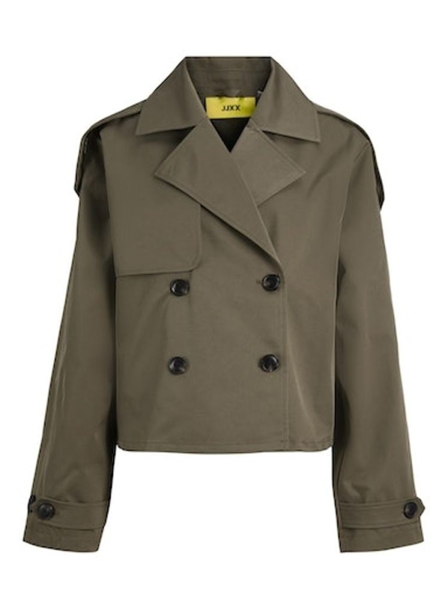 Toj JJXX | Jjxx Jxcarlie Short Trenchcoat Otw Sn Dusty Olive