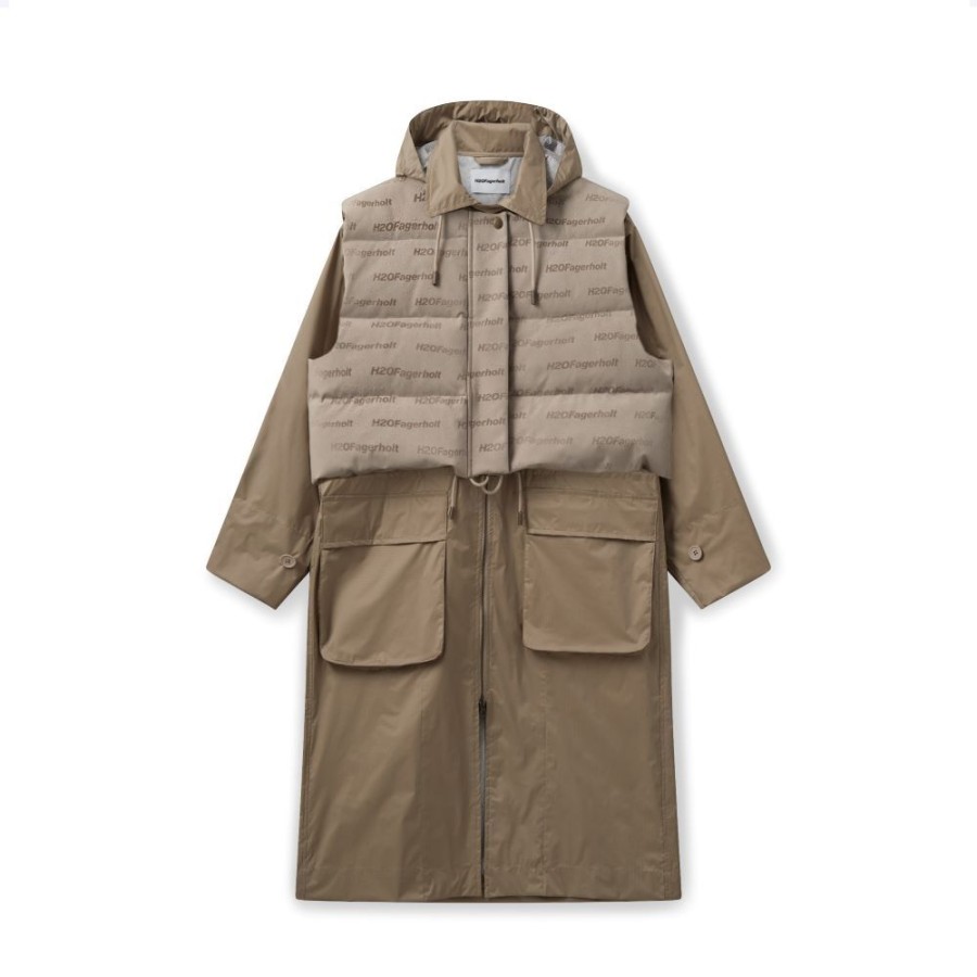 Toj H2O Fagerholt | H2O Fagerholt Magic Rain Jacket Creamy Grey