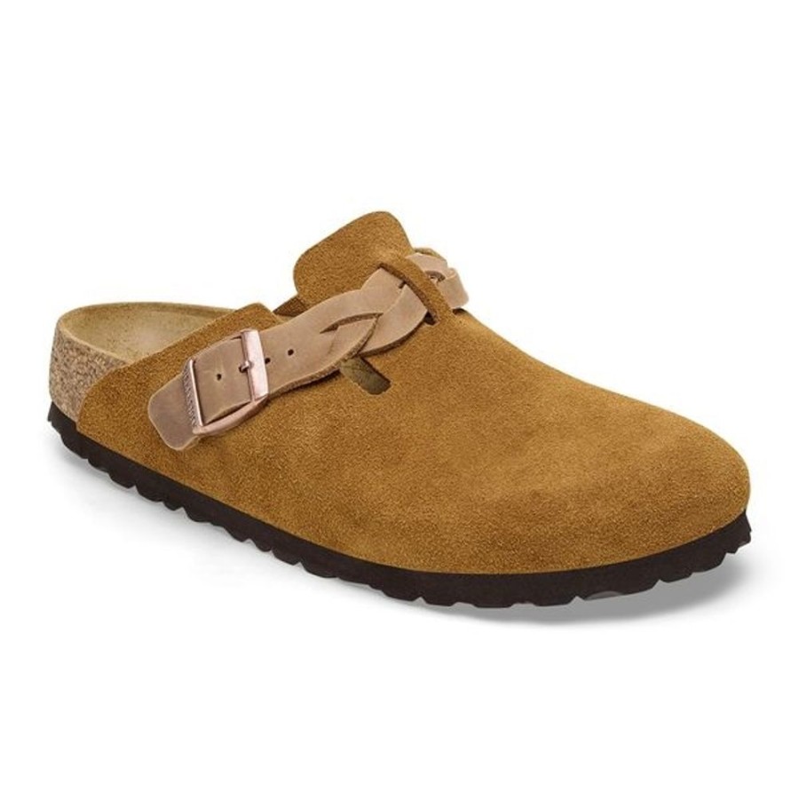 Fodtoj BIRKENSTOCK | Birkenstock Boston Braided Narrow Mink