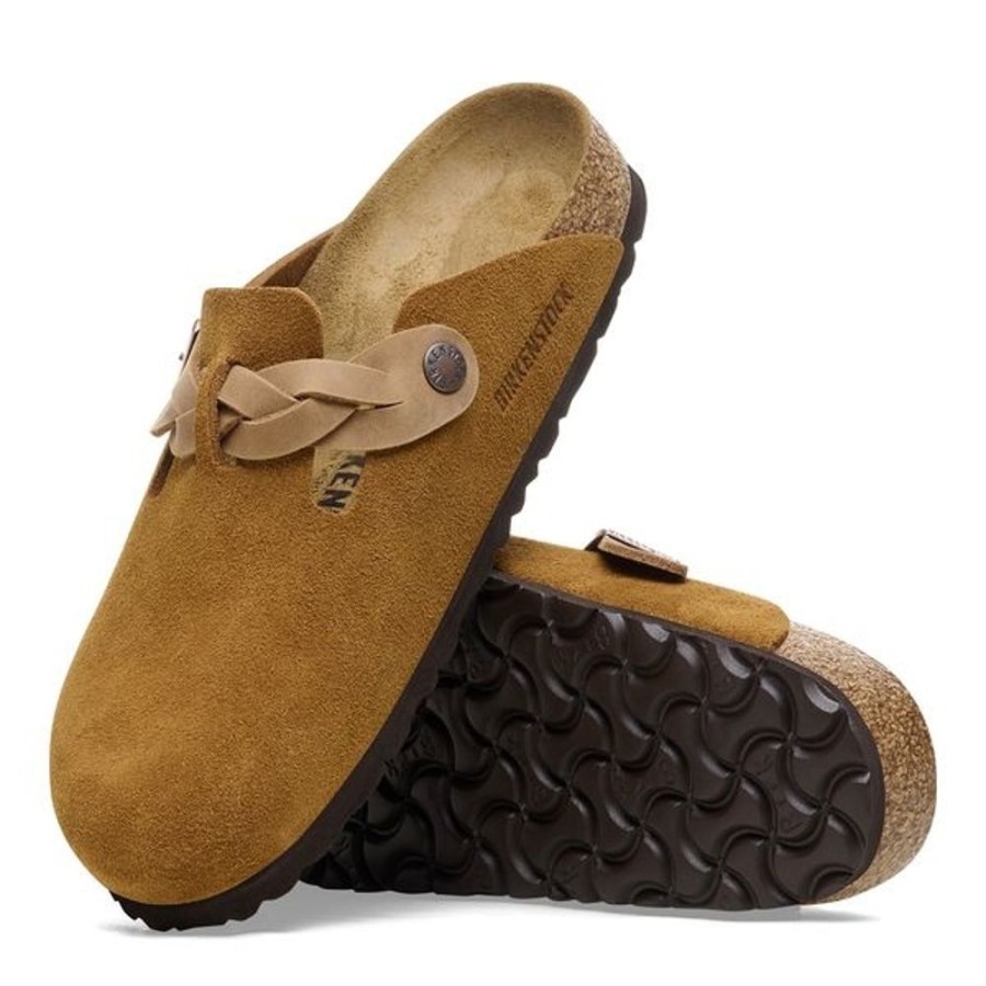 Fodtoj BIRKENSTOCK | Birkenstock Boston Braided Narrow Mink