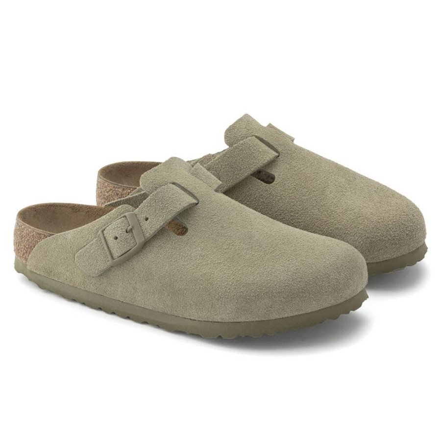 Fodtoj BIRKENSTOCK | Birkenstock Boston Bs Narrow Faded Khaki