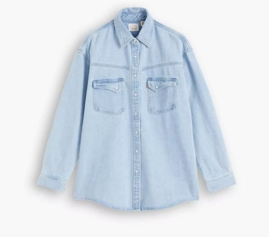 Toj LEVI´S® | Levi´S® Dorsey Xl Western Shirt Indigo Stonewash Blue